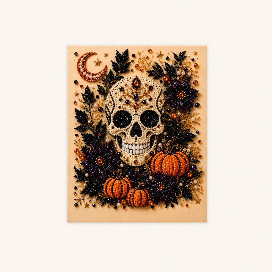 Crowned by the Harvest Moon - Pearl Painting