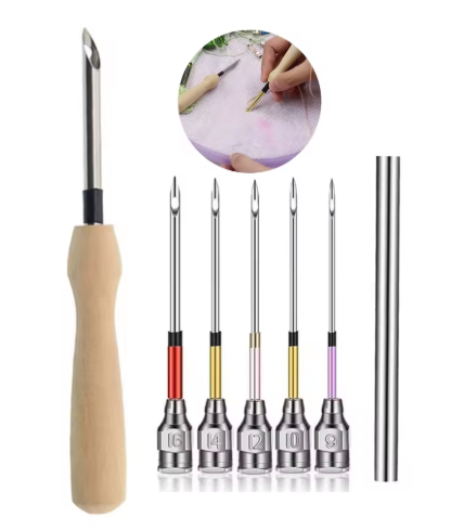 Premium Wooden Punch Needle Tool Set