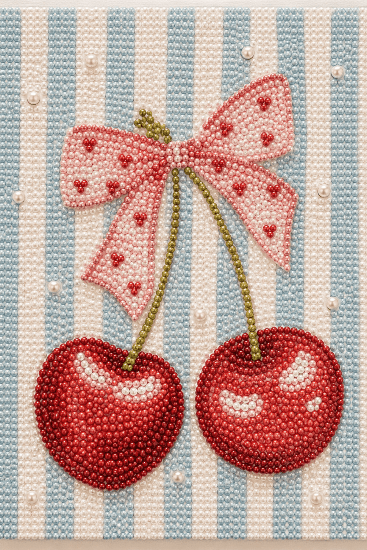 Cherry Bow Bliss - Pearl Painting - miicreative