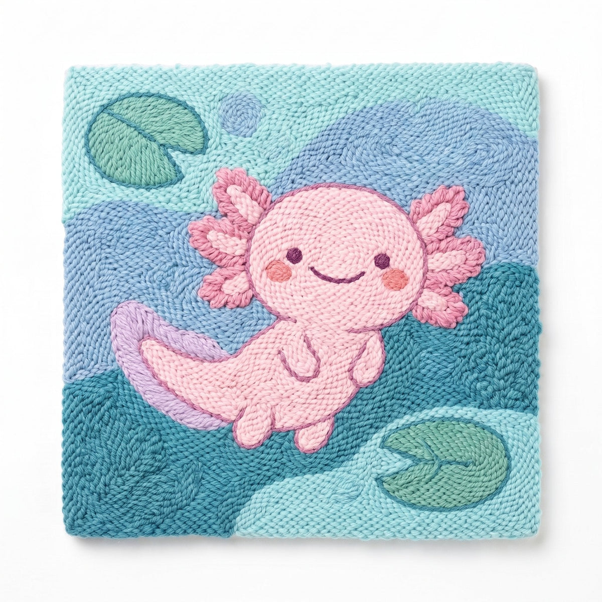 Happy Axolotl - Square Edition - miicreative