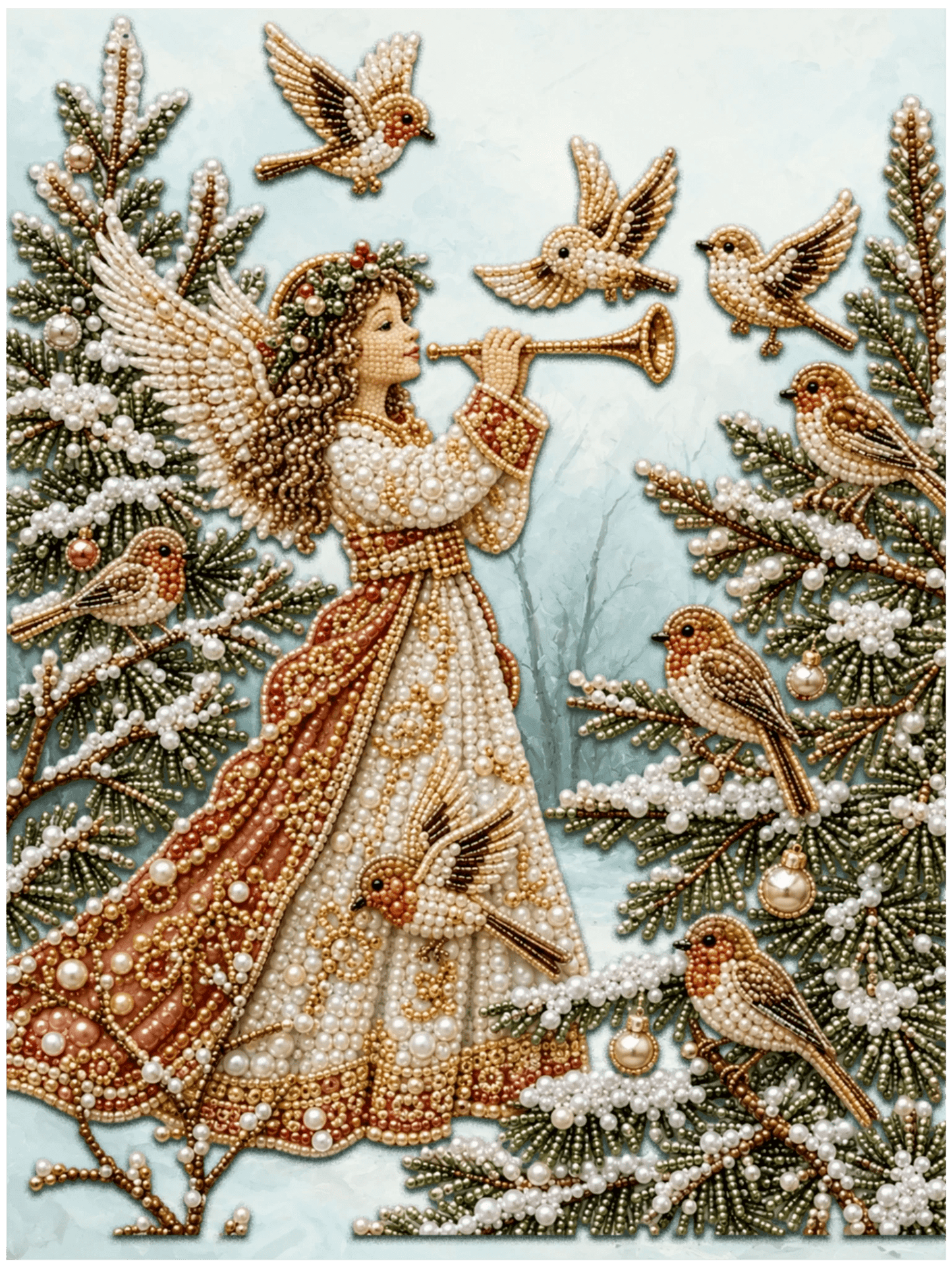 Heaven’s Christmas Melody - Pearl Painting - miicreative