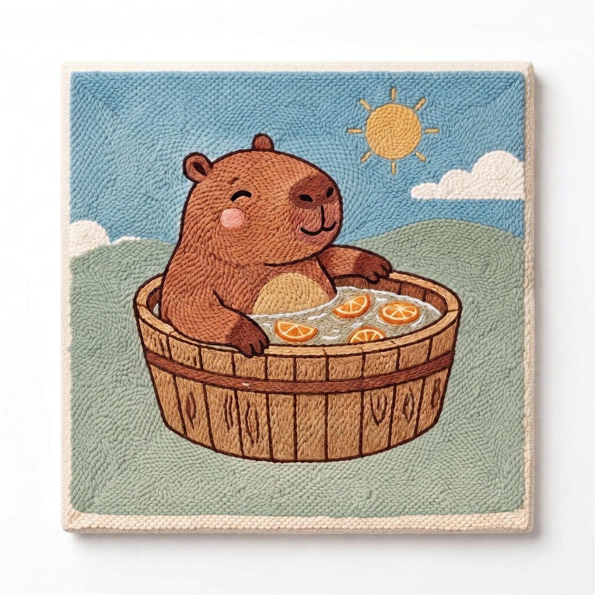 Lazy Capybara - Square Edition - miicreative