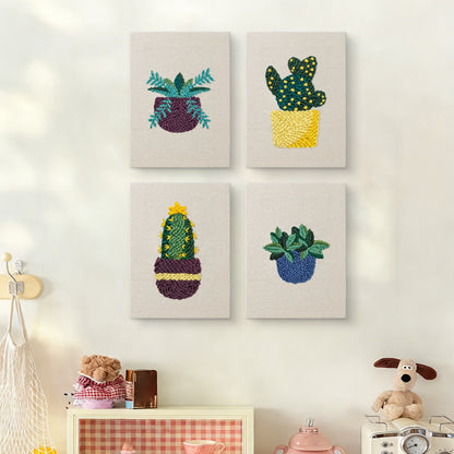 Prickly Potted - Set of 4