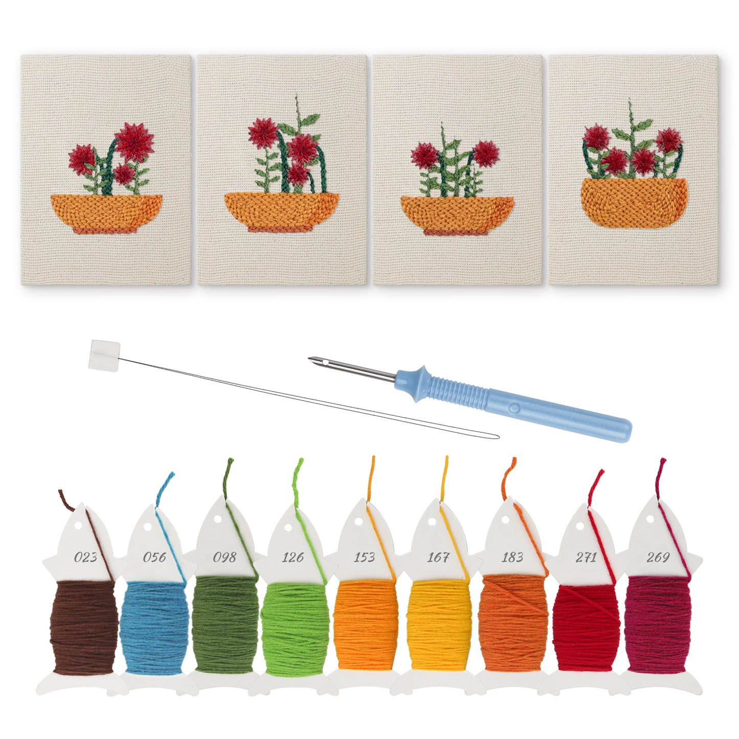 Floral Frames - Set of 4