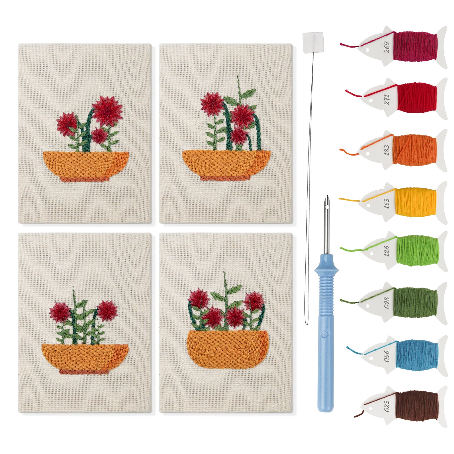 Floral Frames - Set of 4