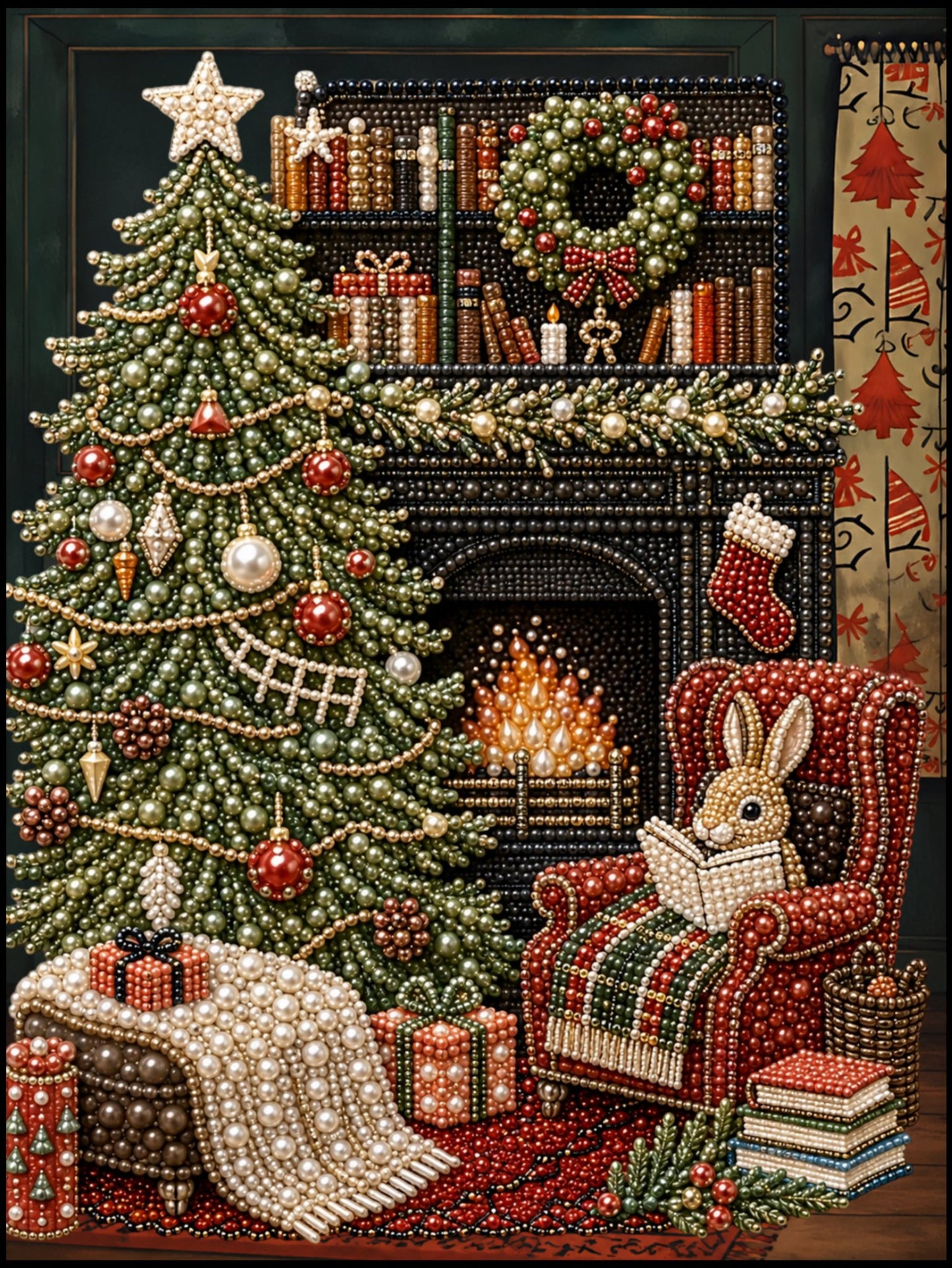 The Christmas Storyteller - Pearl Painting