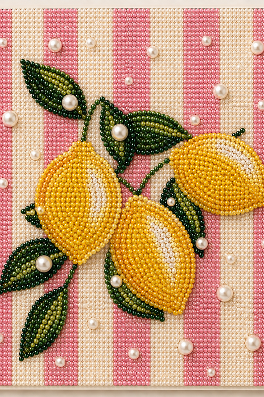 Pink Lemonade Sparkle - Pearl Painting