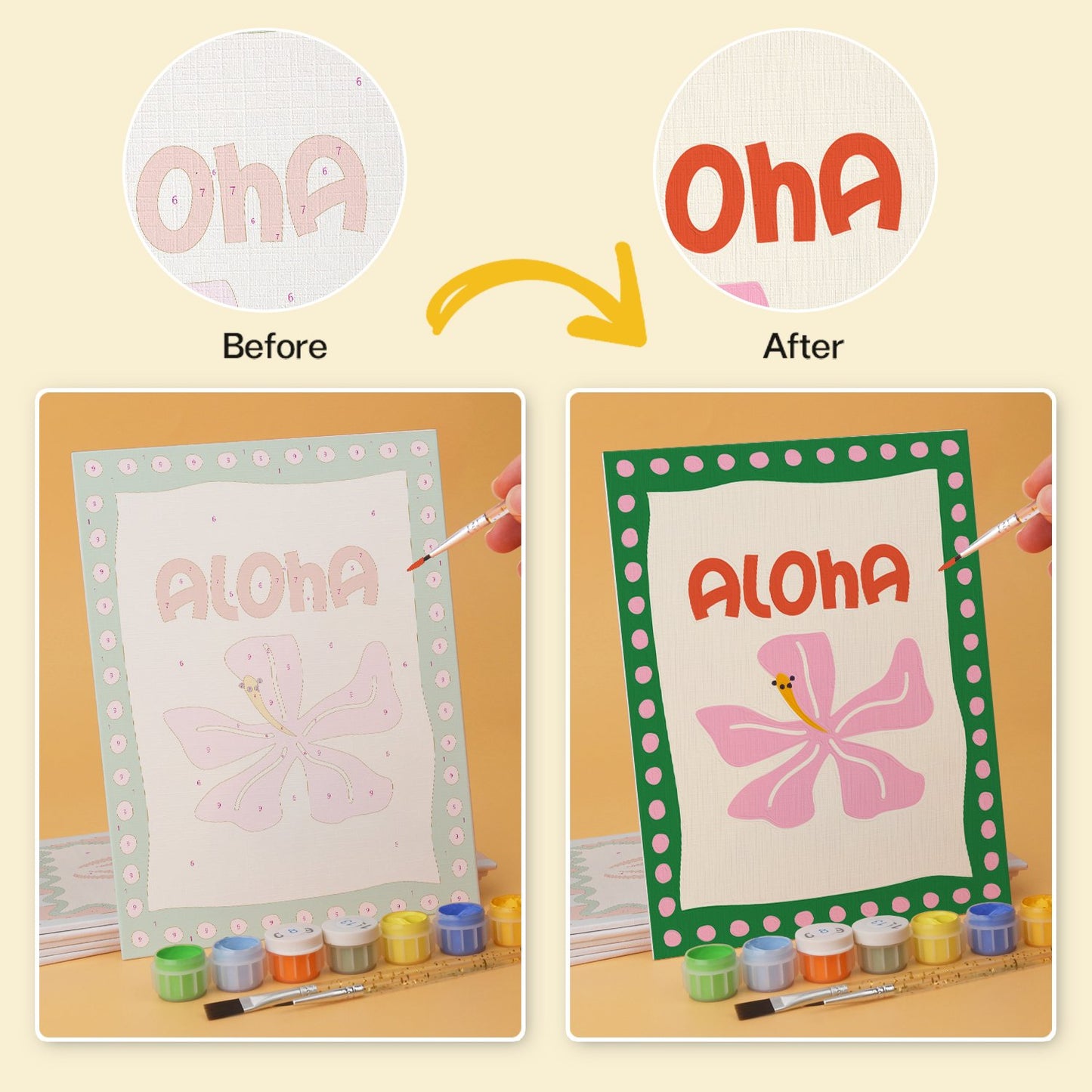 Aloha Happy Hour – Set of 6 Mini Paintings