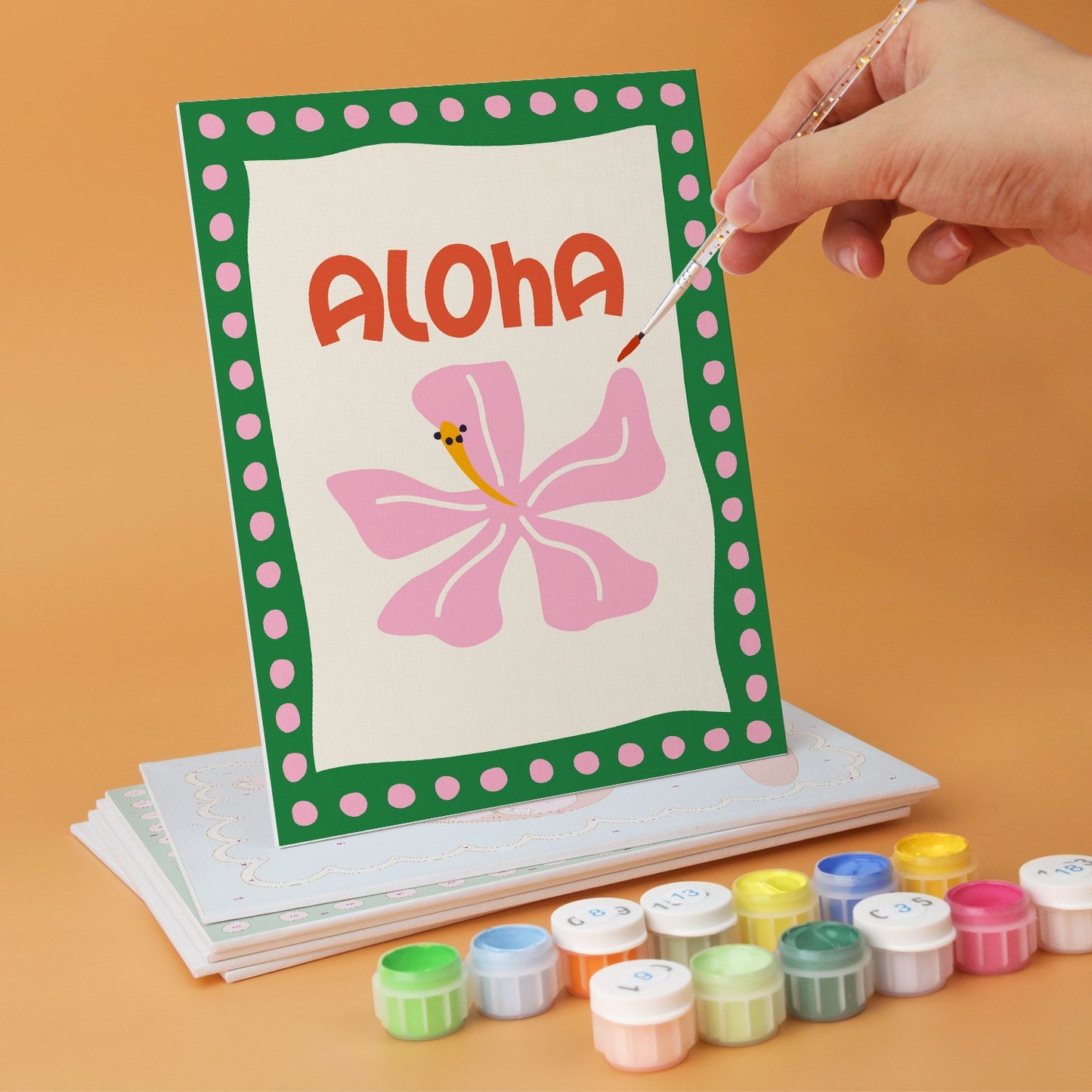 Aloha Happy Hour – Set of 6 Mini Paintings