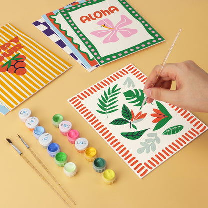 Aloha Happy Hour – Set of 6 Mini Paintings