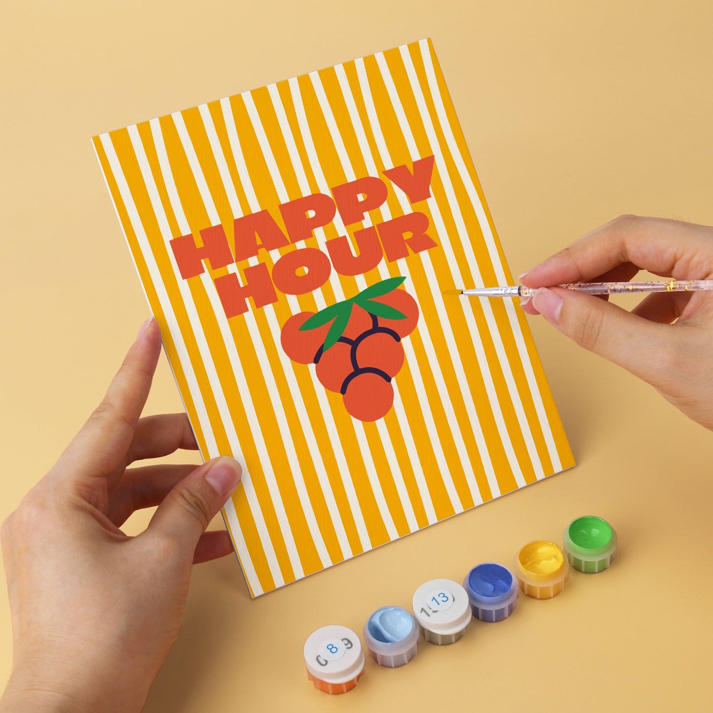 Aloha Happy Hour – Set of 6 Mini Paintings
