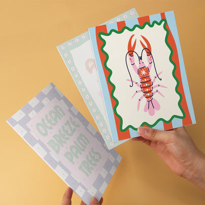 Aloha Happy Hour – Set of 6 Mini Paintings