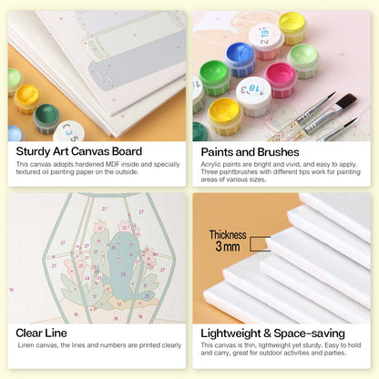 Blooming Books – Set of 6 Mini Paintings