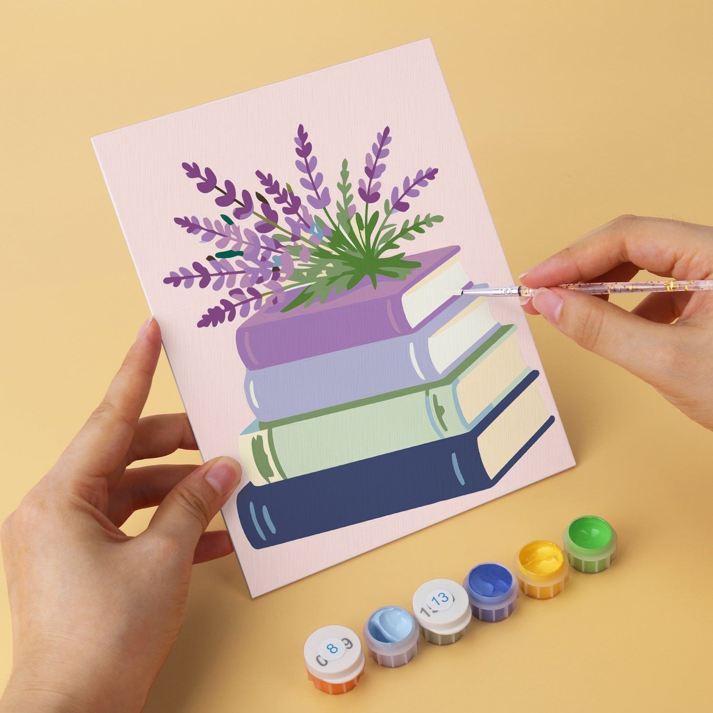 Blooming Books – Set of 6 Mini Paintings