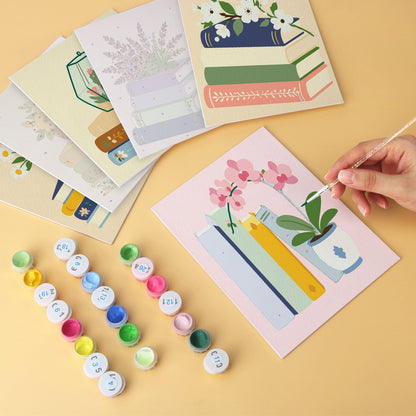 Blooming Books – Set of 6 Mini Paintings