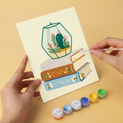 Blooming Books – Set of 6 Mini Paintings