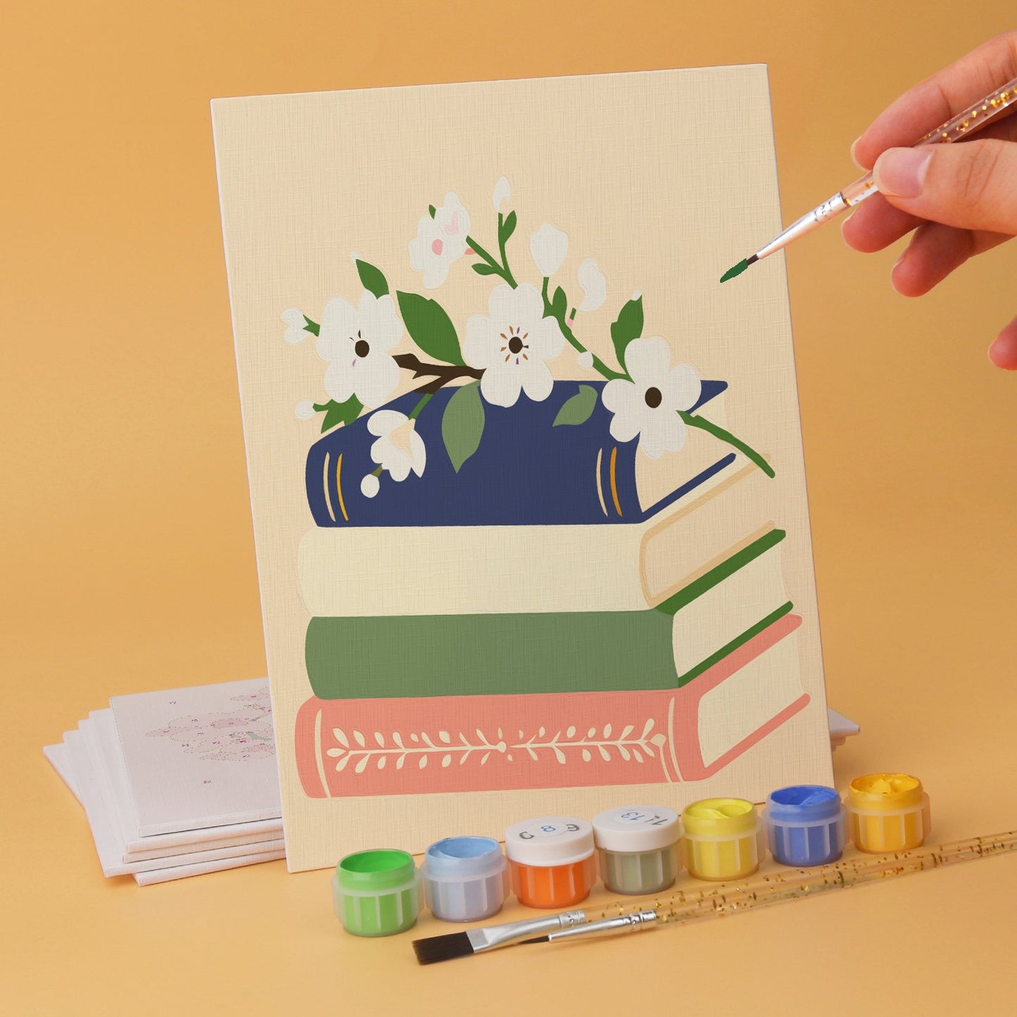 Blooming Books – Set of 6 Mini Paintings
