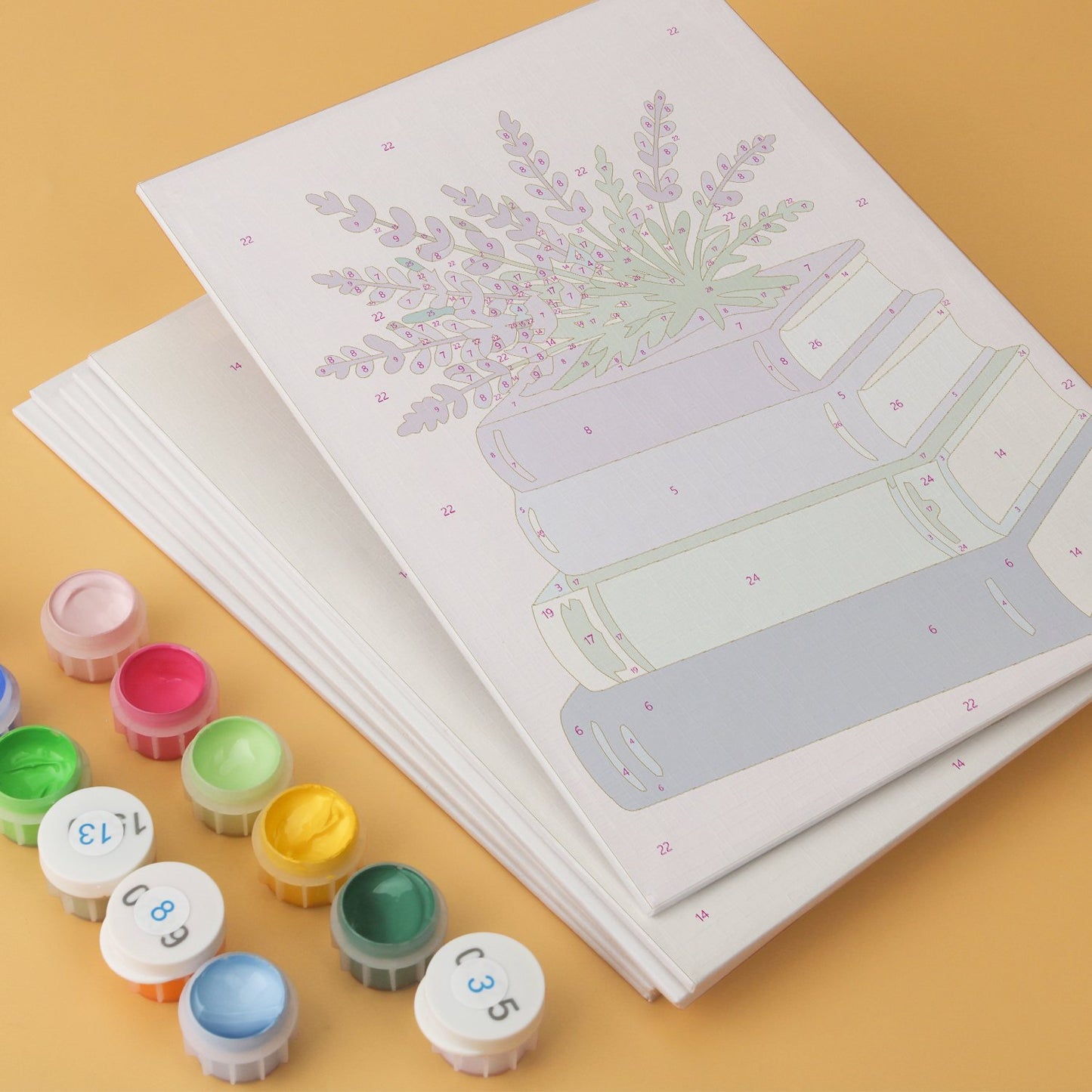 Blooming Books – Set of 6 Mini Paintings