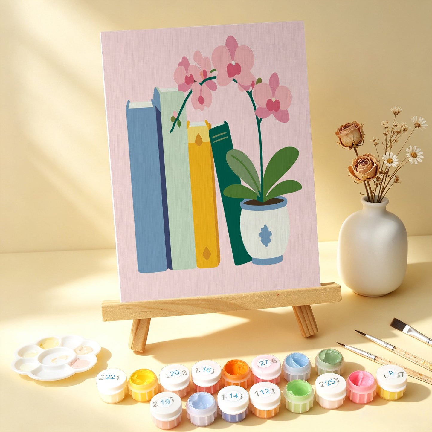 Blooming Books – Set of 6 Mini Paintings
