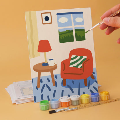 Cozy Corners – Set of 6 Mini Paintings
