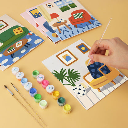 Cozy Corners – Set of 6 Mini Paintings