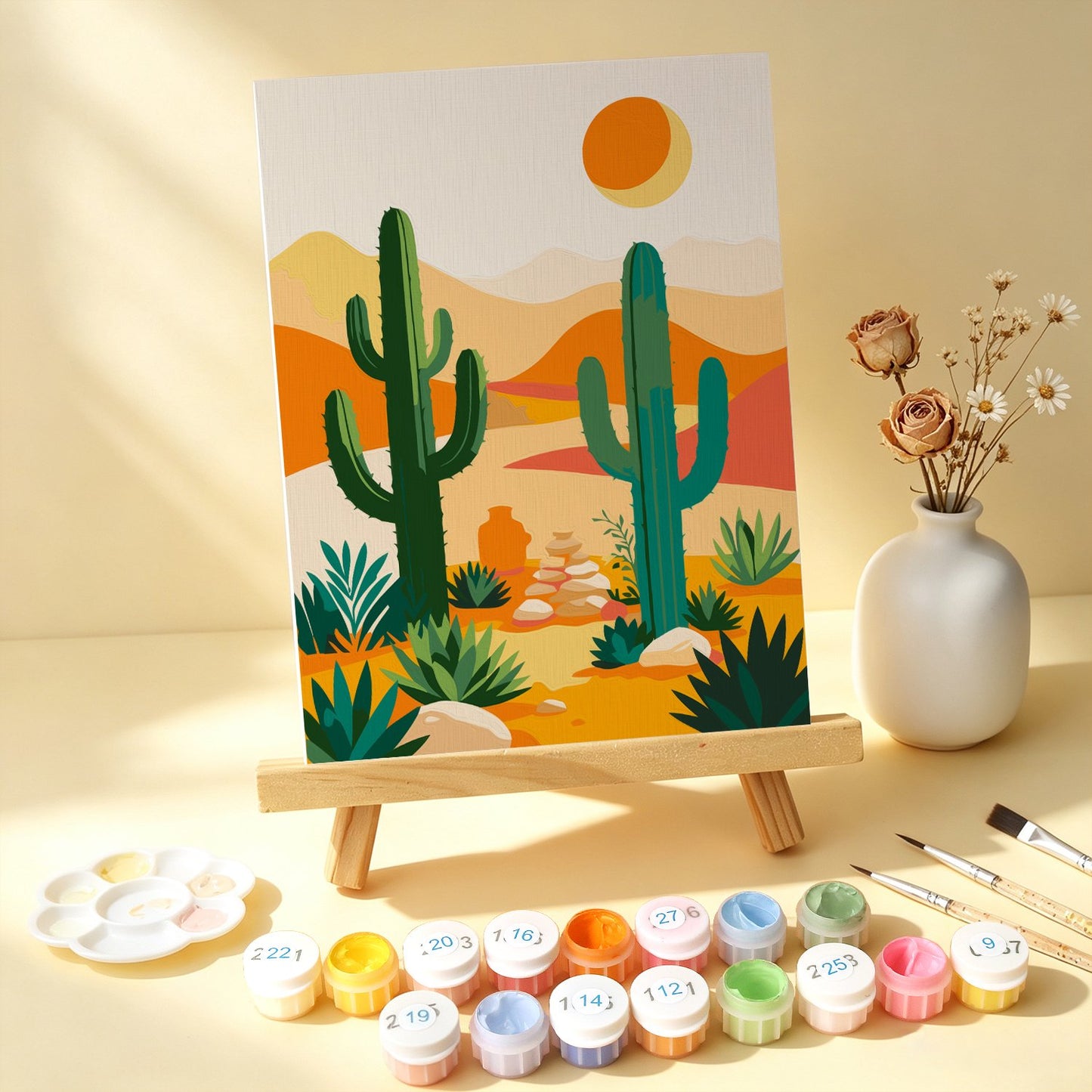 Desert Botanicals – Set of 6 Mini Paintings