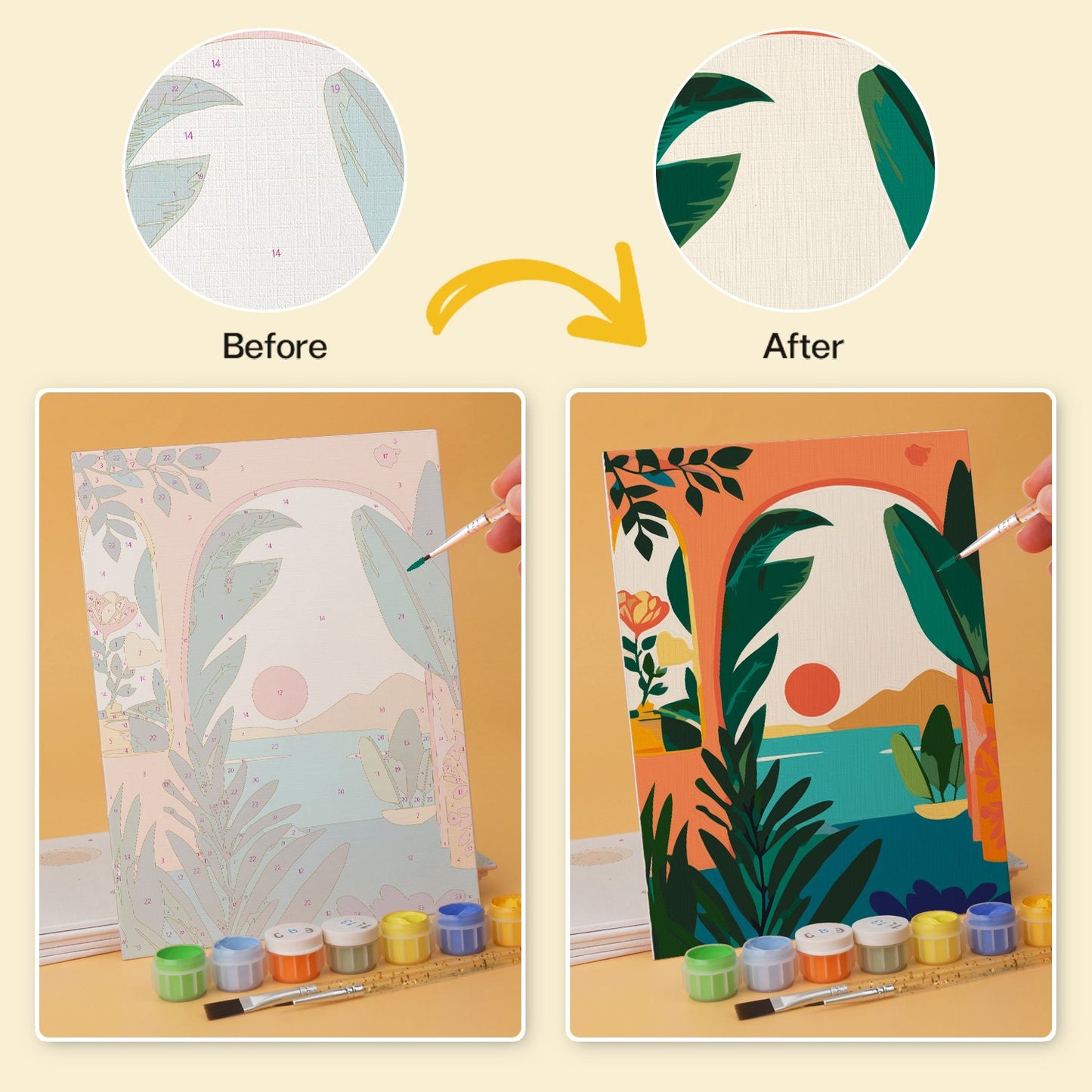 Desert Botanicals – Set of 6 Mini Paintings