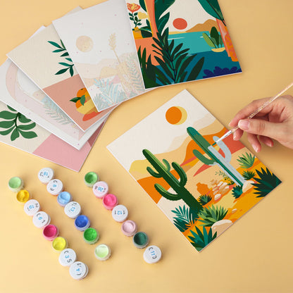 Desert Botanicals – Set of 6 Mini Paintings