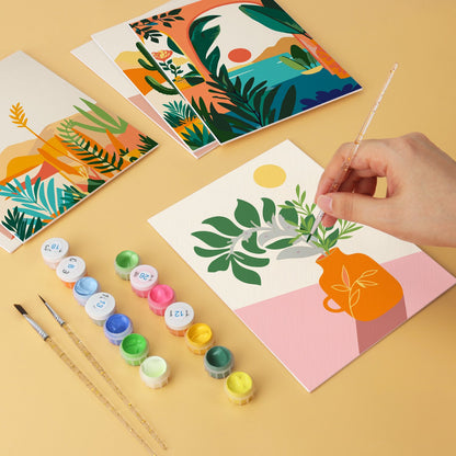 Desert Botanicals – Set of 6 Mini Paintings