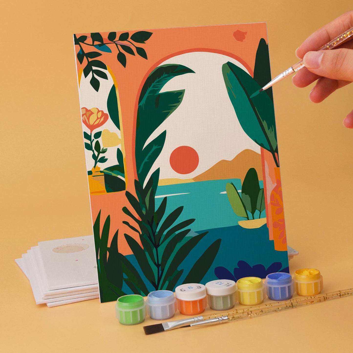 Desert Botanicals – Set of 6 Mini Paintings