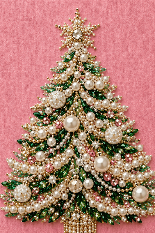 Enchanted Pearl Christmas Tree - Pearl Painting