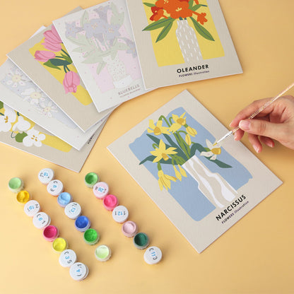 Garden Blooms – Set of 6 Mini Paintings