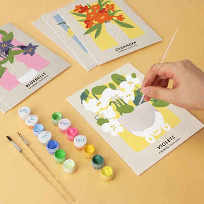 Garden Blooms – Set of 6 Mini Paintings