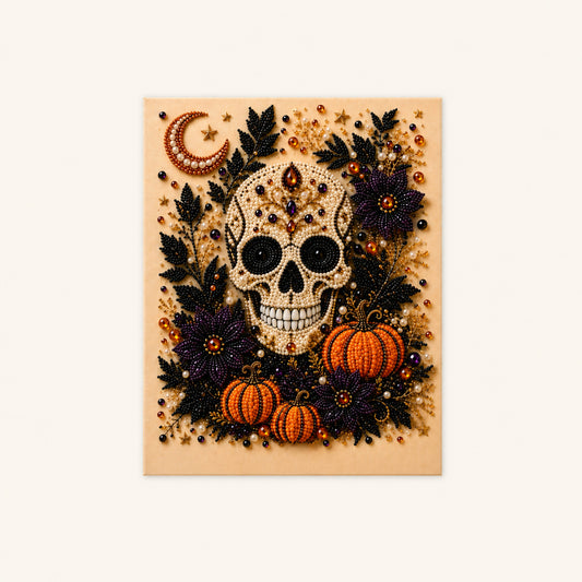 Crowned by the Harvest Moon - Pearl Painting
