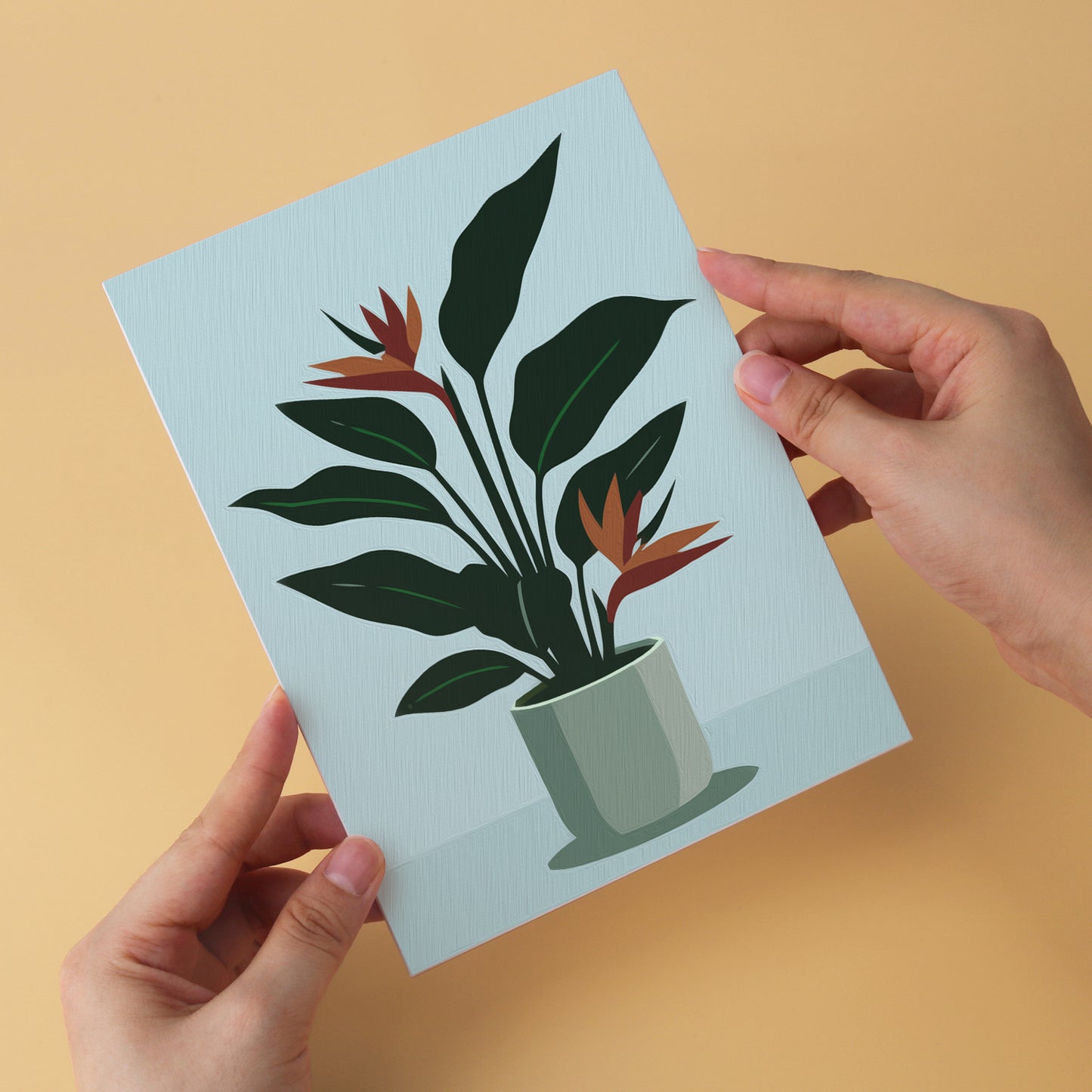 Potted Greens – Set of 6 Mini Paintings