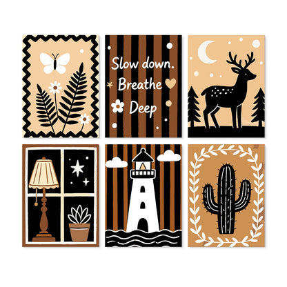 Quiet Nature – Set of 6 Mini Paintings