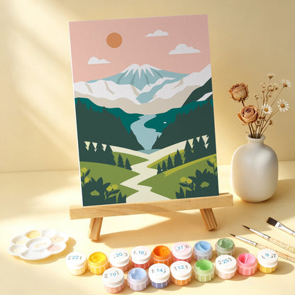 Scenic Horizons – Set of 6 Mini Paintings