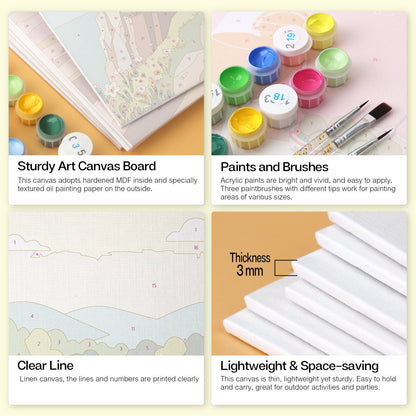 Scenic Horizons – Set of 6 Mini Paintings