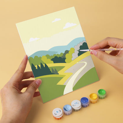 Scenic Horizons – Set of 6 Mini Paintings