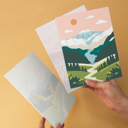 Scenic Horizons – Set of 6 Mini Paintings