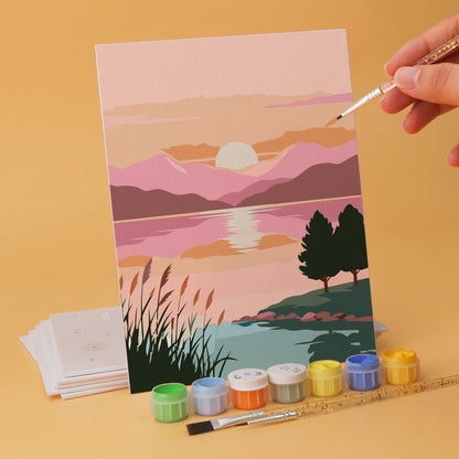 Scenic Horizons – Set of 6 Mini Paintings