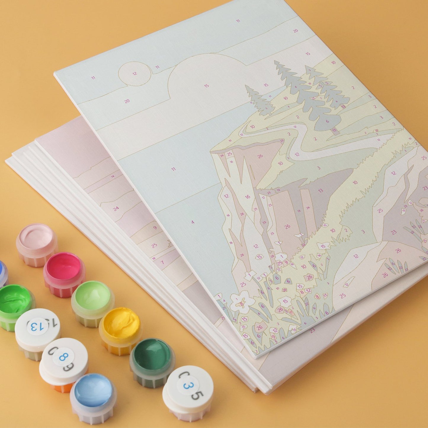 Scenic Horizons – Set of 6 Mini Paintings