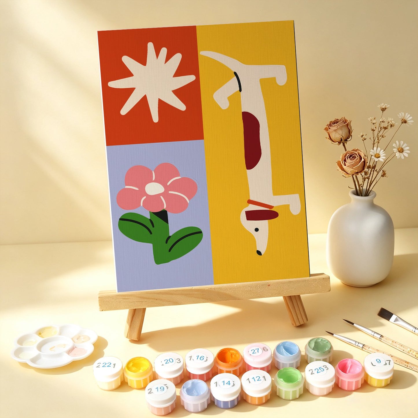 Retro Daydreams – Set of 6 Mini Paintings