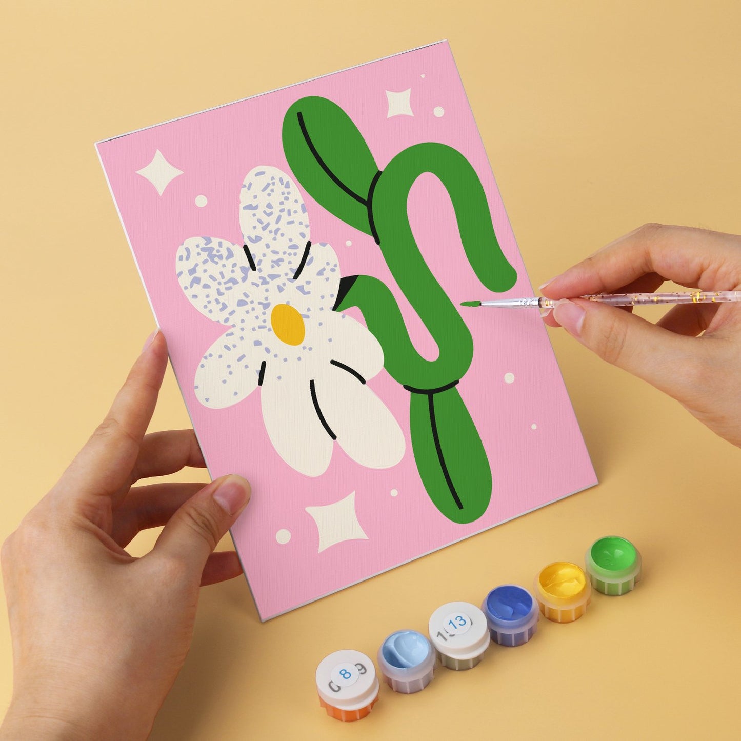 Retro Daydreams – Set of 6 Mini Paintings