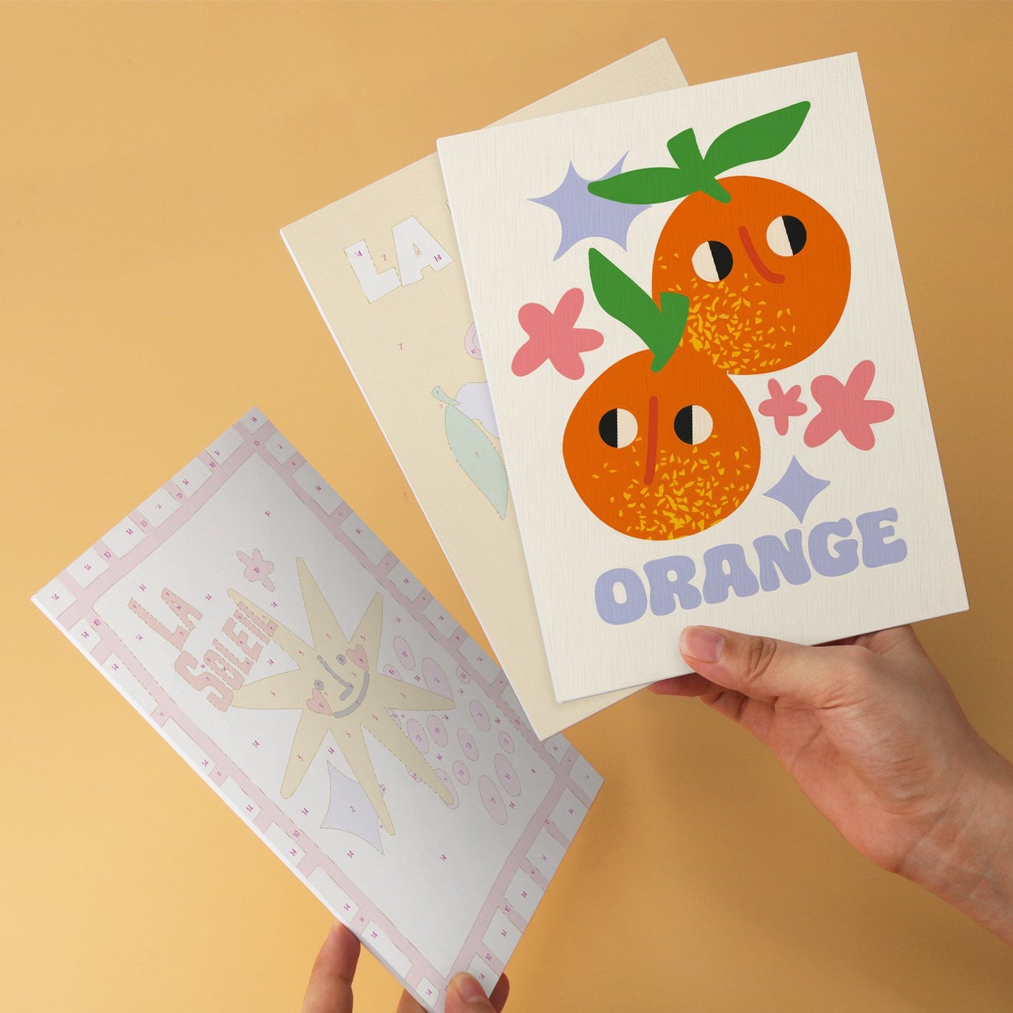 Sunny Side & Spritz – Set of 6 Mini Paintings