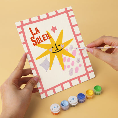 Sunny Side & Spritz – Set of 6 Mini Paintings
