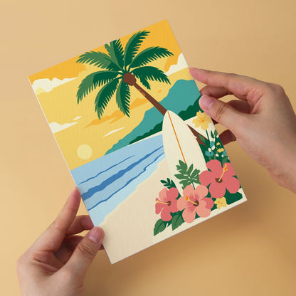 Tropical Shores – Set of 6 Mini Paintings