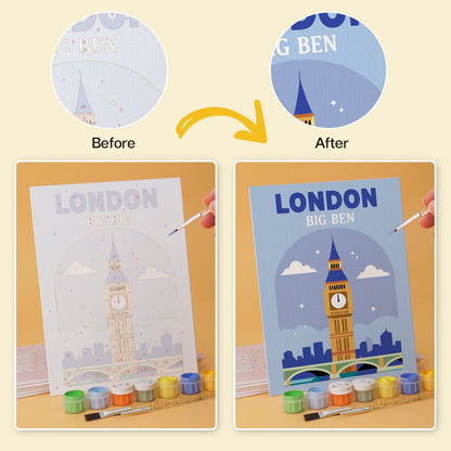 World Landmarks – Set of 6 Mini Paintings