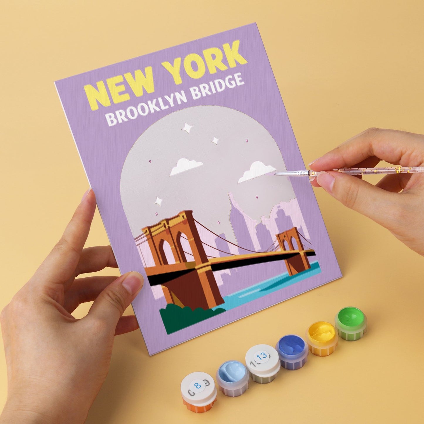 World Landmarks – Set of 6 Mini Paintings