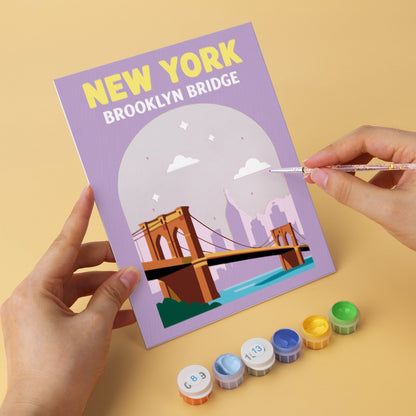 World Landmarks – Set of 6 Mini Paintings